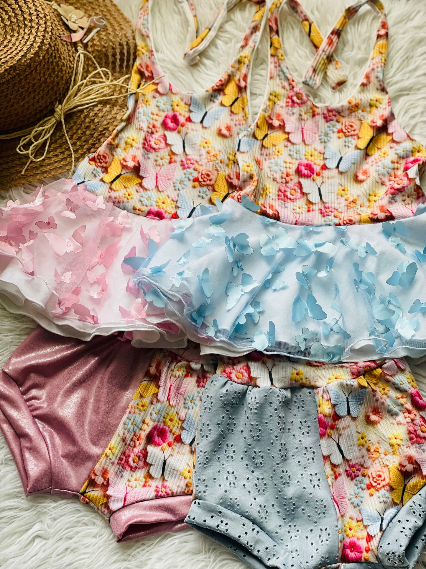 3D Butterflies in Pink Or Blue