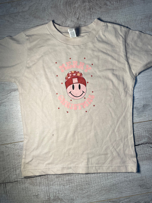 3T Merry Christmas Snowman Tee