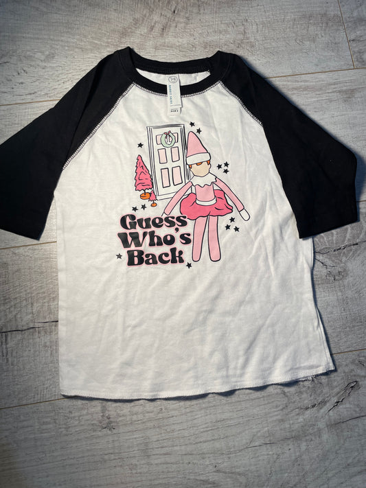 3T Guess Who's Back Elf Baseball Tee