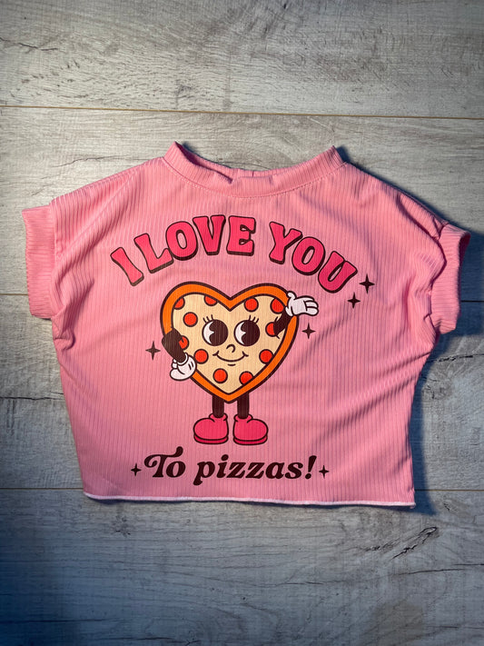 Size 10 I Love You To Pizzas Lounge Top