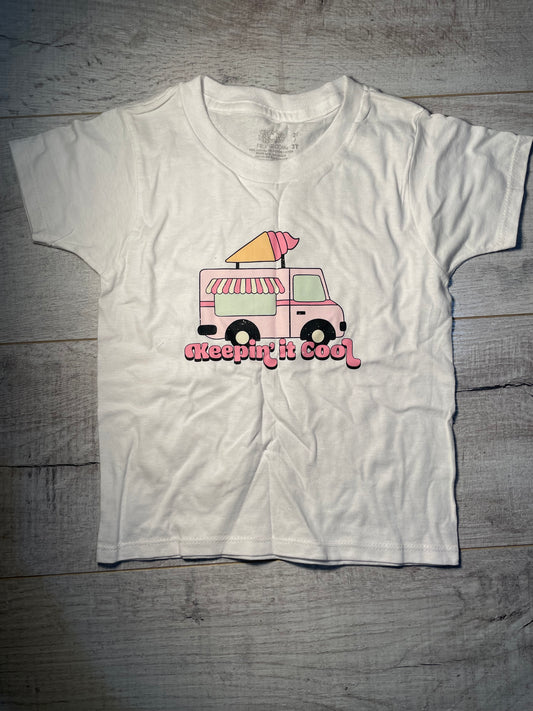 3T Keepin It Cool White Tee