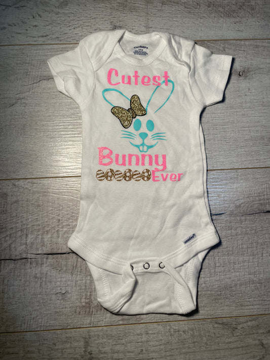 3/6mo Cutest Bunny Ever Onesie