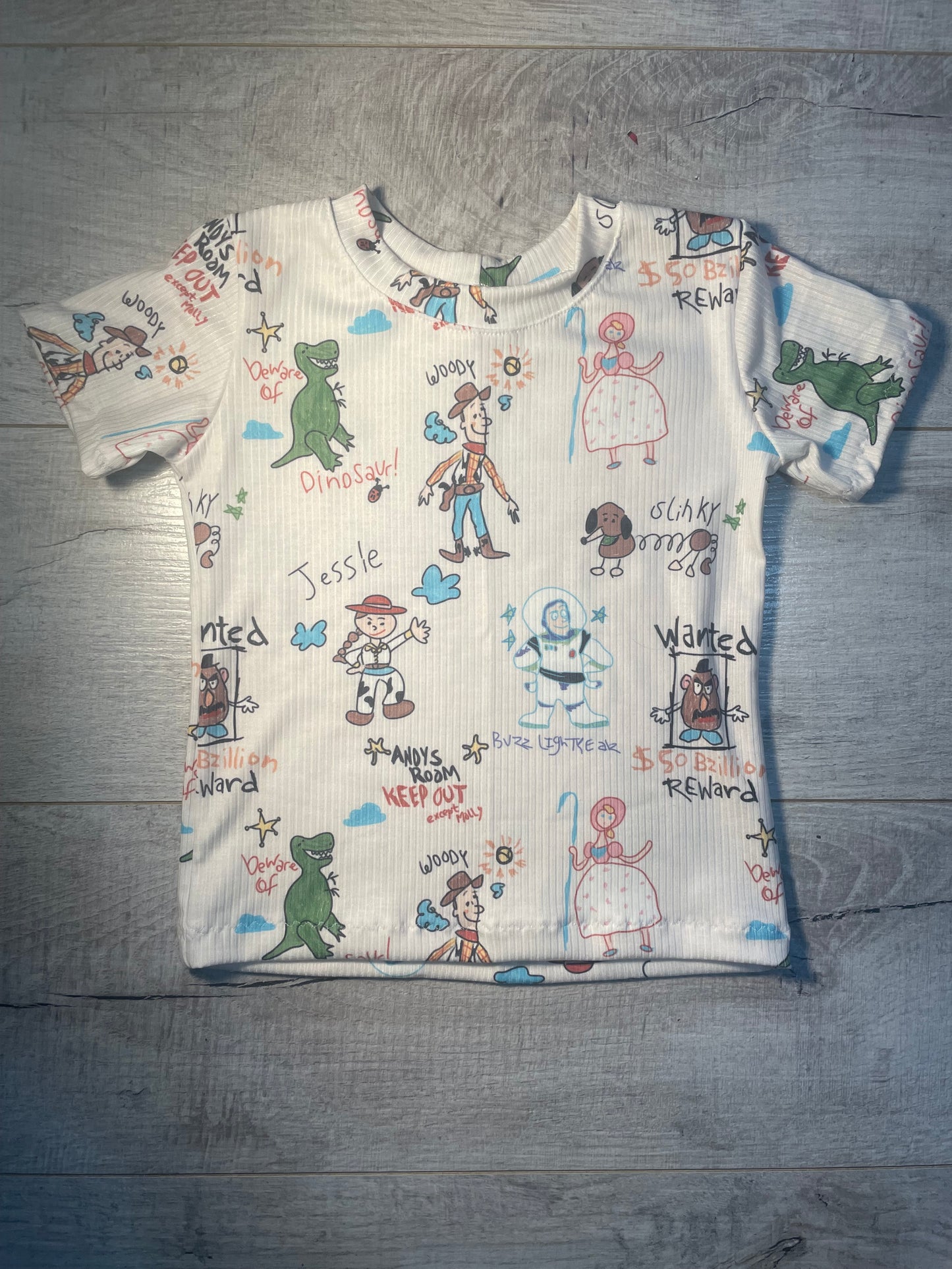 4T Toy Story Friends Basic Tees