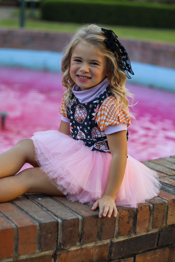 Mock Neck Top Colorblock