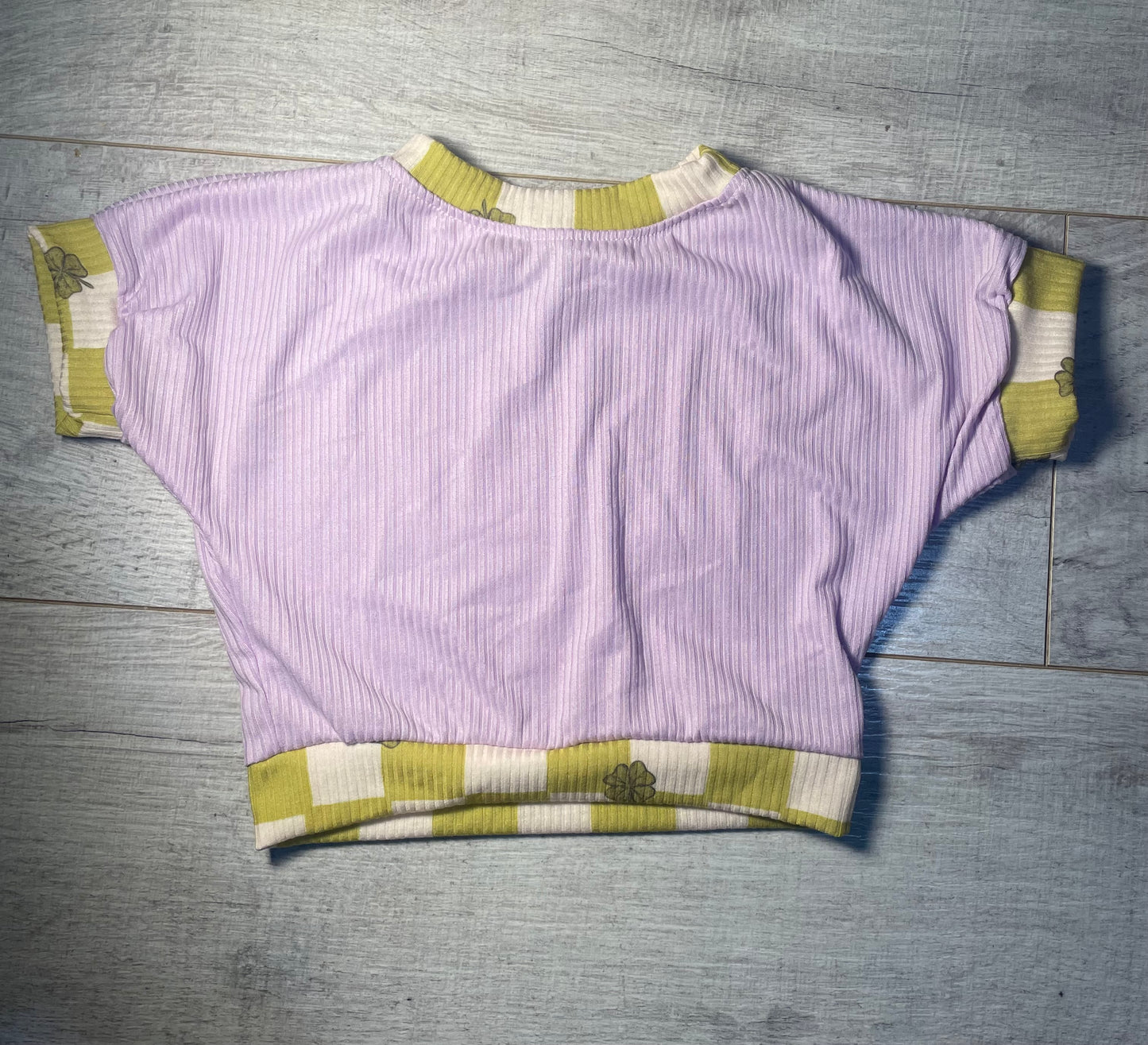 2T St. Patty's Lounge Top Purple/Green