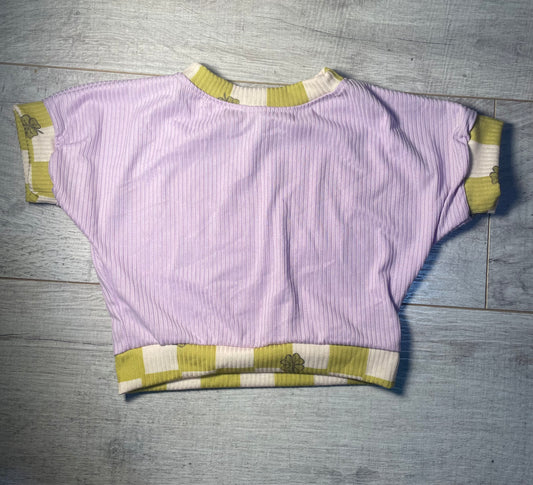 2T St. Patty's Lounge Top Purple/Green
