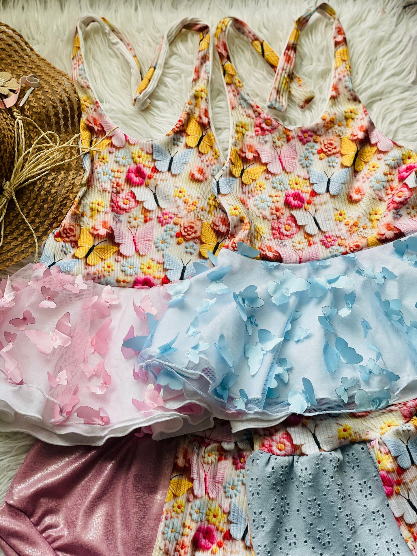 3D Butterflies in Pink Or Blue