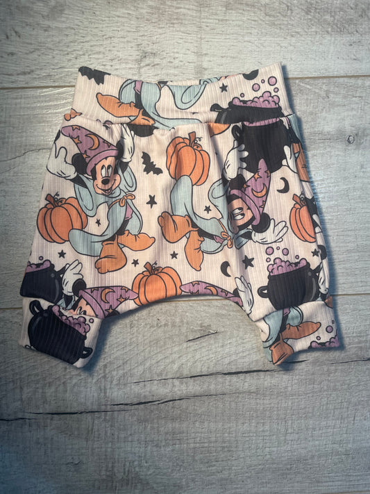 Mickey Magic Pumpkin Grunge Shorts