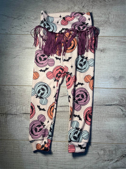 18/24mo Mickey Jack O Lantern Leggings With Fringe