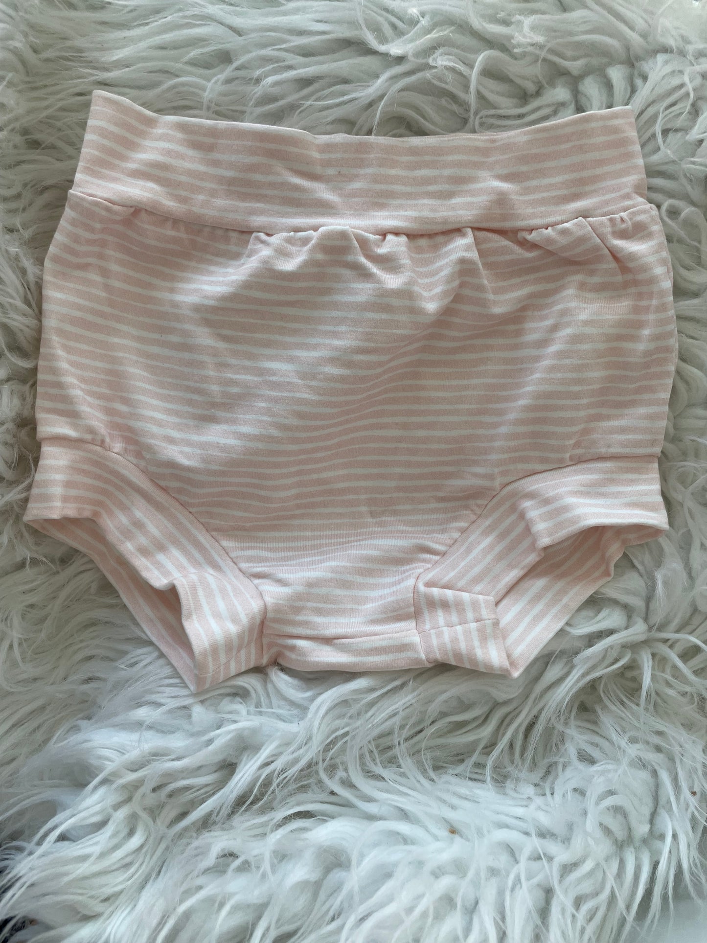 3T Pink/ White Striped Bummies