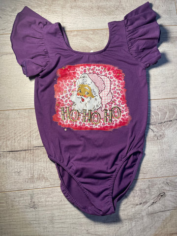 Purple Leo Cheetah Print Santa