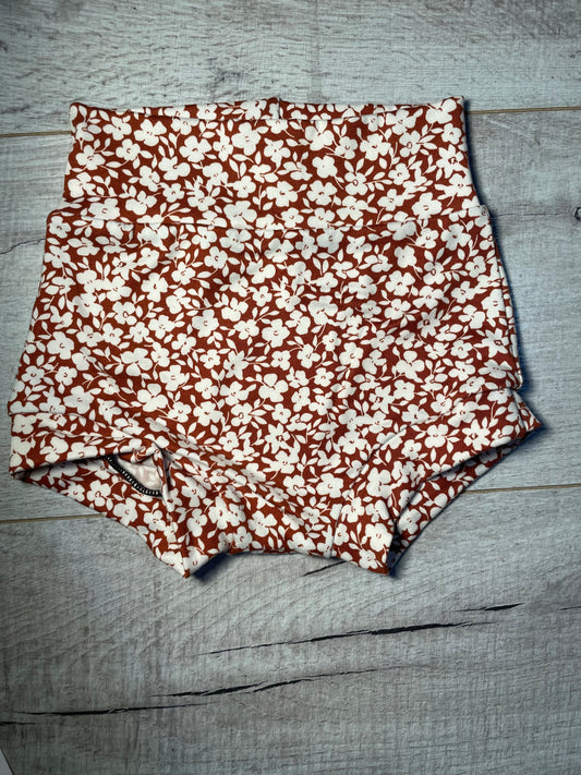 18mo Tan /White Floral Bummies