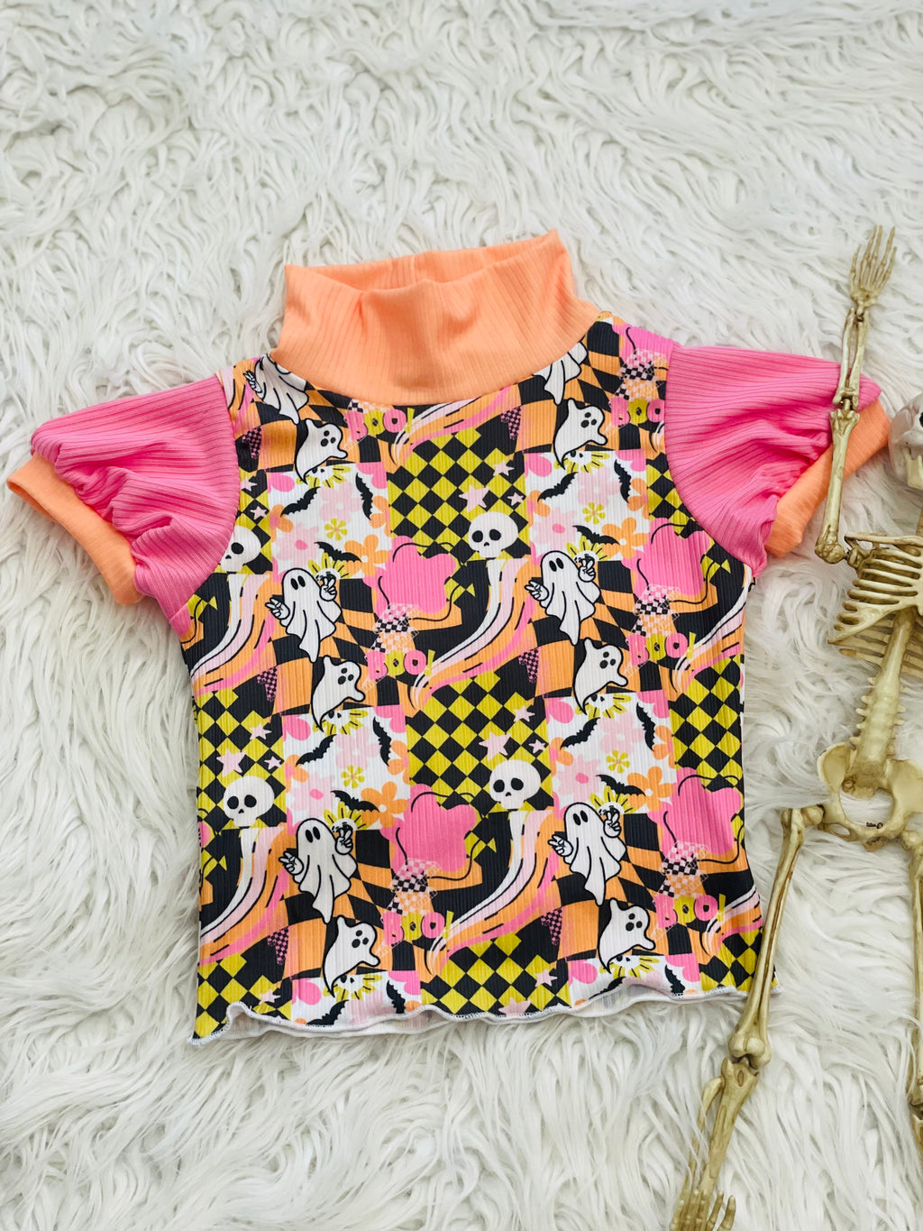 Crew or Mock Neck Top Colorblock