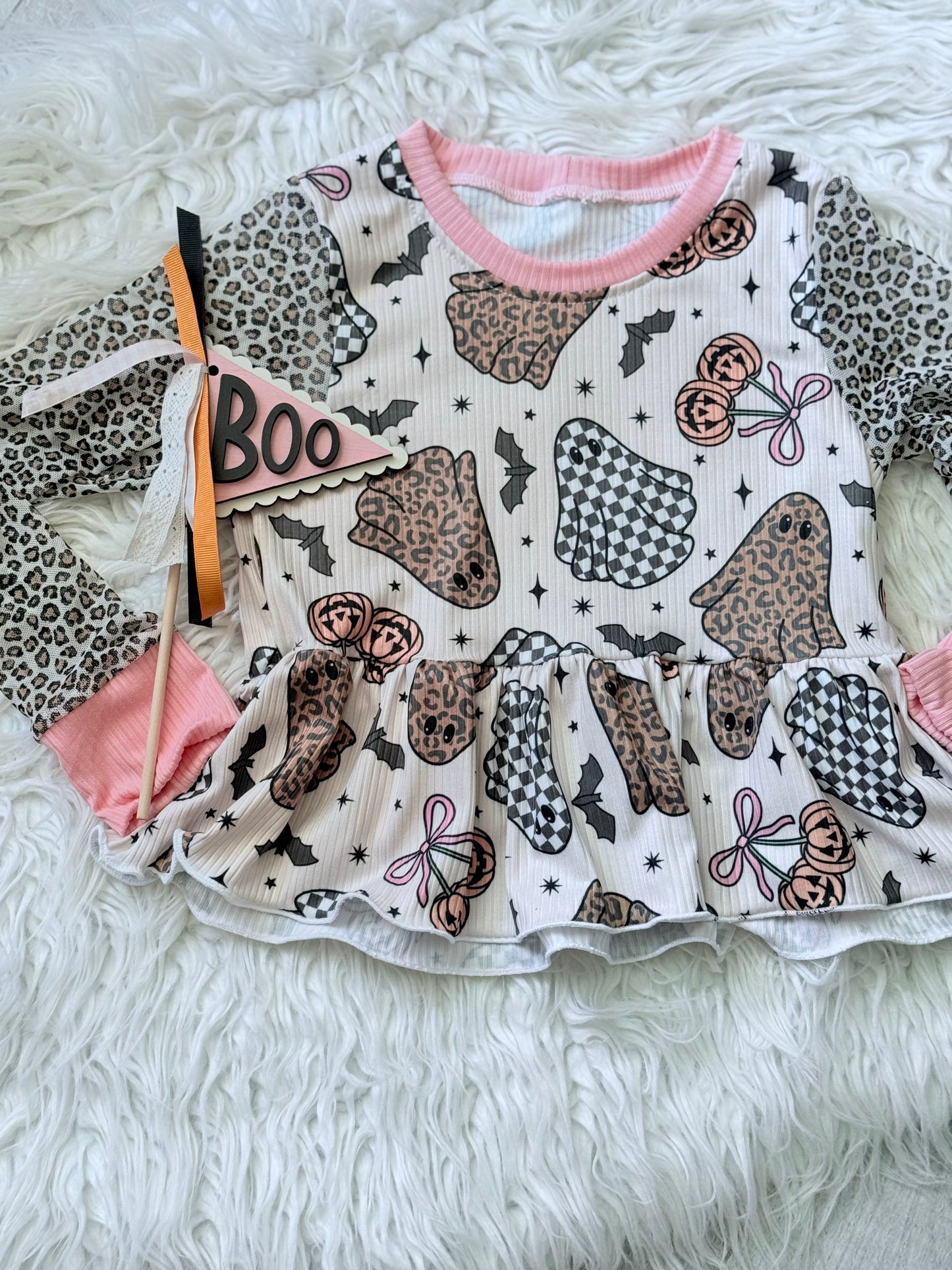 Checkered Ghosts Addie Top