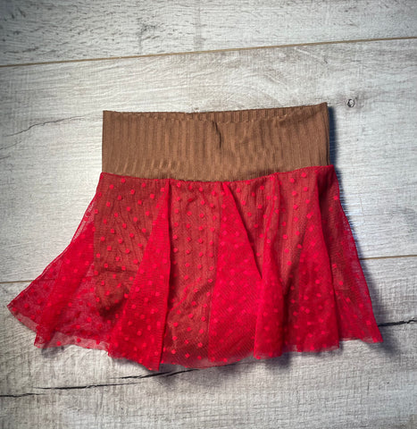 2T Chocolate/Red Lace Bummies