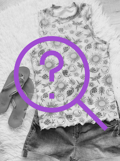 MYSTERY PRINT Mama Crew Neck Tank Top-Sales price will apply at checkout!