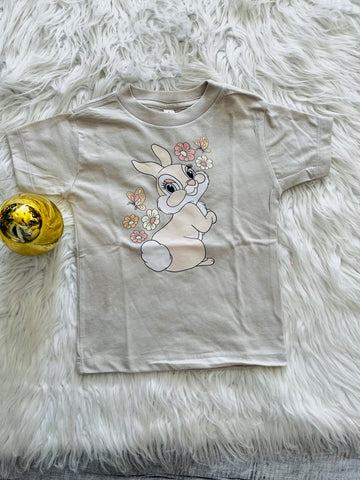 3T Floral Bunny T-shirt